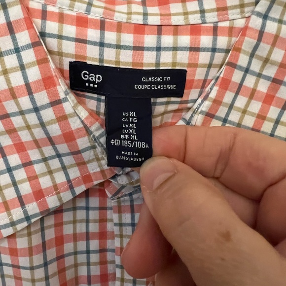 Gap men’s classic fit extra large, long sleeve - Picture 2 of 5